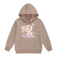 thumbnail image 1 of Rhuody Cute Girl Sweatshirts Bunny Print Pullover Sweatshirt Long Sleeve Crewneck Outerwear Warm Jacket For Autumn Winter Comfortable Outfits Khaki 8-9 Years, 1 of 4