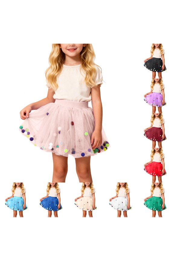Dress For Girls Empire Waist A Line Tutu Skirts Cartoon Graphic Dance Dresses For Practice And Performances Classic Wear 5-6 Years Pink