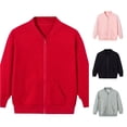thumbnail image 1 of Rhuody Girl'S Coats 6-7 Years Fall Zipper Outerwear Long Sleeve Solid Color Jacket With Pocket Fashion Clothing, 1 of 6