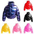 thumbnail image 1 of Rhuody Girl'S Coats 90 Winter Long Sleeve Outerwear Solid Color Windproof Jacket Retro Playsuit, 1 of 5