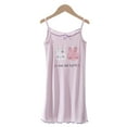 thumbnail image 1 of Rhuody Girl Summer Outfit Sleeveless Homewear Graphic Prints Top Pants Crewneck Sleepwear 9-10 Years Cute Wear Purple, 1 of 1