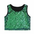 thumbnail image 1 of Rhuody Girl T Shirt O Neck Tee Short Sleeve Sequins Tops Blouse Lightweight Clothes Green 3-4 Years, 1 of 7
