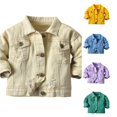 thumbnail image 1 of Rhuody Girls Coats 5-6 Years Autumn Long Sleeve Solid Color Outerwear Windproof Windproof Jacket Classic Playsuit, 1 of 4