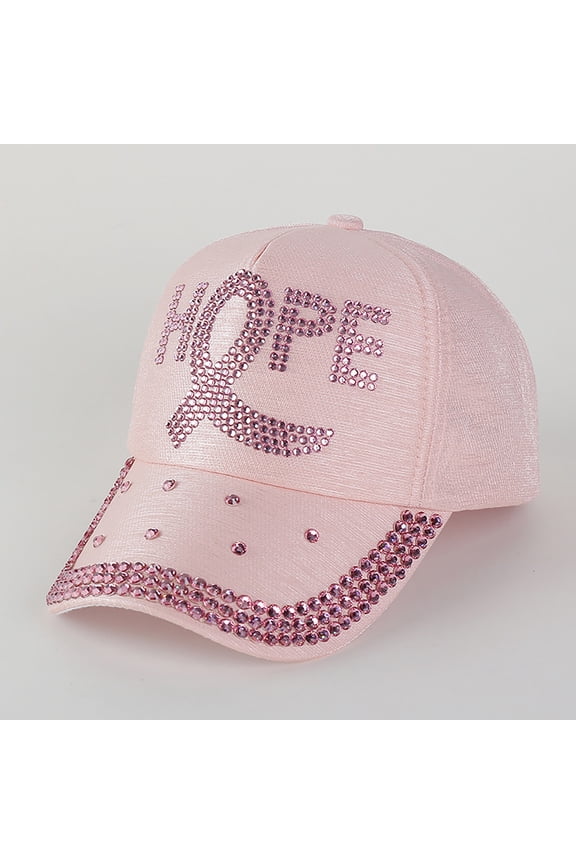 Hat Cancer Awareness Ribbon Baseball Cap Dad Hat For Women Fashion Wear Pink