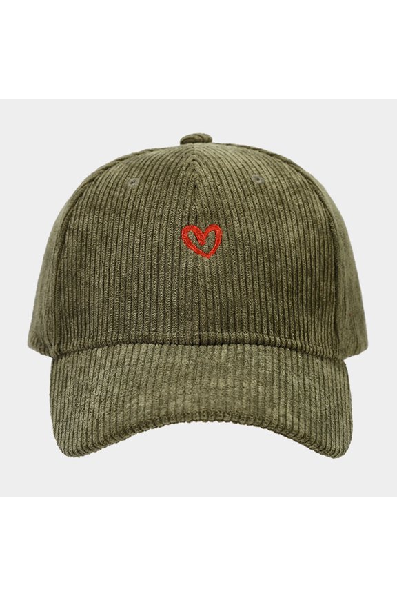 Hat Classic Vintage Washed Heart Visors Men Women Baseball Cap Men Cap For Women Baseball Cap For Men Simple Accessories Green