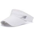 thumbnail image 1 of Rhuody Hat Summer Outdoor Sun Cap With Breathable Design For Leisure Activities Adjustable Visors Fashion Wear White, 1 of 2