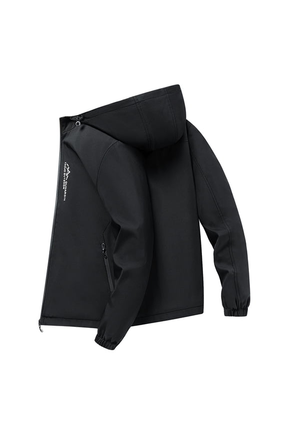 Mens Winter Coats Long Sleeve Autumn Winter Down Jacket Liner Thickened Inside Outside To Wear Cold White Down Coat Casual Tops Black M