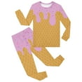 thumbnail image 1 of Rhuody Outfits For Boys Ice Print Long Sleeve Pajama Set Kids Sleepwear Nightwear Fashion Clothing Light Purple 4-5 Years, 1 of 4