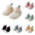 thumbnail image 1 of Rhuody Socks For Boys Girls Breathable Baby First Soft Sole Infant Shoes For Crawling And Early Walking Indoor And Outdoor Use Crew Socks White, 1 of 8