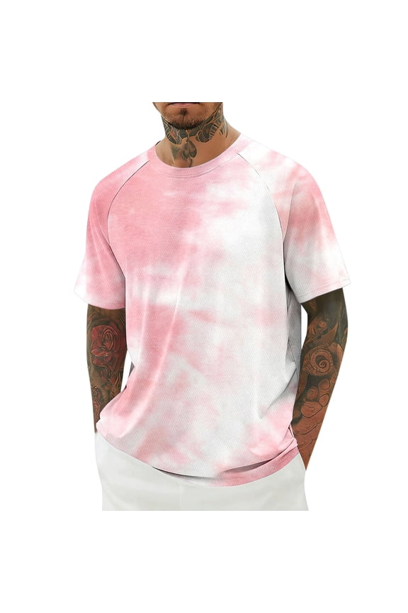 T Shirts For Men Adult Referee Shirt V Neck Striped Sweatshirt Short Sleeved Top Simple Clothing Light Pink 5Xl