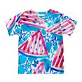 thumbnail image 1 of Rhuody T Shirts For Teen Boys 10-11 Years Summer Round Neck Short Sleeve Tee Cartoon Flag Graphic Patriotic Breathable Tops Memorial Day Cartoon Flag Graphic Independence Day Clothes Sky Blue, 1 of 4