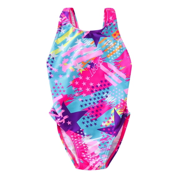 Rhuody Teen Swimsuit Girl 15-16 Years Baby Kids Summer Print Training Swimwear Swimsuit Fashion Clothes Cute Girl Clothes Hot Pink