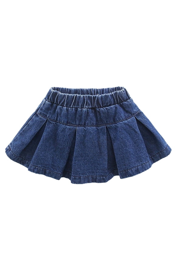Toddler Girl Dresses Empire Waist A Line Summer Dresses Cartoon Pattern Dresses Adorable Clothes 18-24 Months Blue