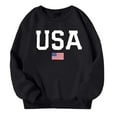 thumbnail image 1 of Rhuody Toddler Girls Sweatshirt Long Sleeve Loose Fit Pullover Top For Everyday Wear And Outdoor Activities Soft Clothes Black 3-4 Years, 1 of 3