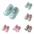 thumbnail image 1 of Rhuody Unisex Socks For Boys Girls Baby Sole Soft Comfortable Toddler Grip Footies For Indoor Outdoor Play All Seasons Ankle Socks Green1, 1 of 5