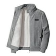 thumbnail image 1 of Rhuody Winter Coats For Men Winter With Stand Collar Sherbet Long Sleeve Men'S Jacket Comfortable Clothes Grey 2Xl, 1 of 3