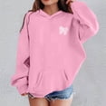 thumbnail image 1 of Rhuody Winter Sweatshirts For Girls Long Sleeve Cartoon Pattern Round Neck Pullover Hoodies Classic Newborn Wear 7-8 Years Pink, 1 of 3