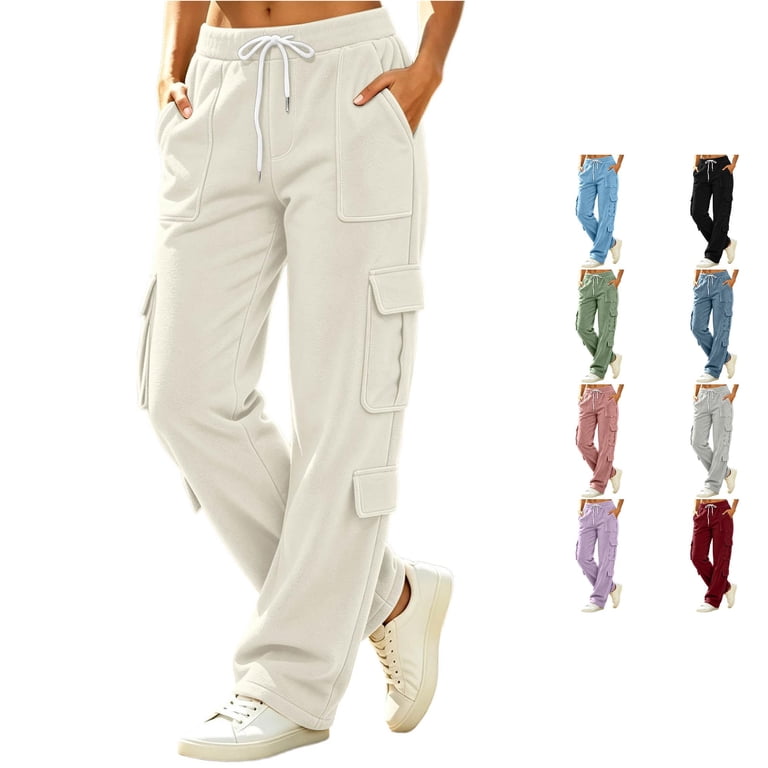 Rhuody Women'S Pants Empire Waist Straight Leg Cartoon Graphic ...