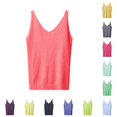 thumbnail image 1 of Rhuody Women Tank Tops Sleeveless O Neck Solid Color Camisole Fashion Wear One Size Watermelon Red, 1 of 3