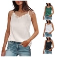 thumbnail image 1 of Rhuody Women Tank Tops Wide Strap Underlayer Shirts Round Neck Summer Tank Tops Casual Clothes 4Xl Black, 1 of 5