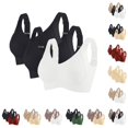 thumbnail image 1 of Rhuody Womens Bras 3Pc Wireless Full Seamless Bra Coverage Push Up Adjustable T Shirt Bra Fashion Multi‑Purpose Undergarment, 1 of 4