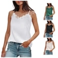 thumbnail image 1 of Rhuody Womens Tank Tops V Neck Spaghetti Strap Summer Solid Color Loose Fit Underlayer Shirts Elegant Clothes 4Xl Beige, 1 of 5