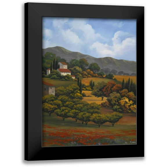 Rhyan, Vivien 11x14 Black Modern Framed Museum Art Print Titled - Italian Countryside I