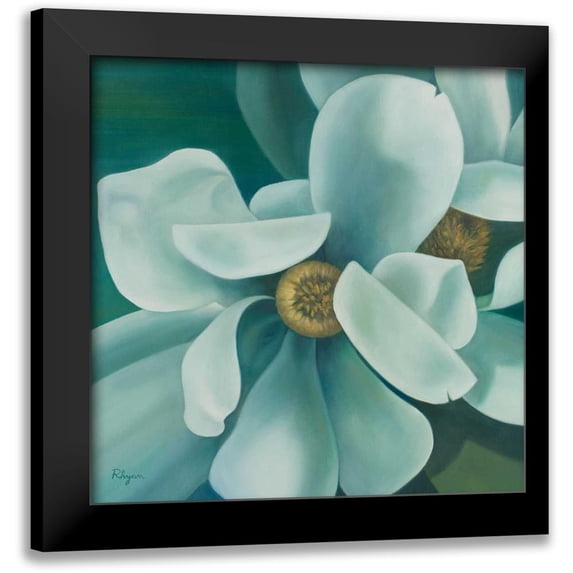 Rhyan, Vivien 12x12 Black Modern Framed Museum Art Print Titled - Twin Magnolia