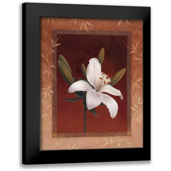 Rhyan, Vivien 20x24 Black Modern Framed Museum Art Print Titled - Tiger Lily