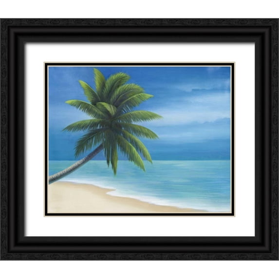 Rhyan, Vivien 32x26 Black Ornate Wood Framed with Double Matting Museum Art Print Titled - Palm Beach I