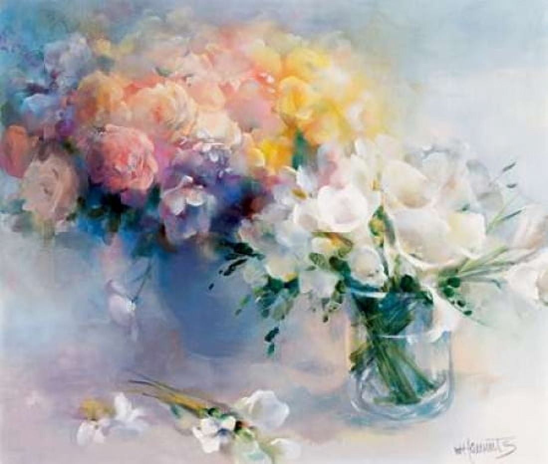 Rhyme of flowers Canvas Art - Willem Haenraets (24 x 24)