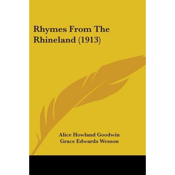 Rhymes from the Rhineland (1913) Paperback