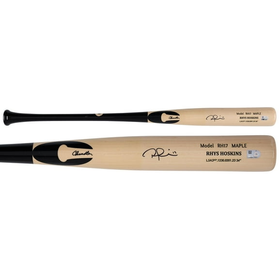 Rhys Hoskins Milwaukee Brewers Autographed Chandler Game Model Bat - Fanatics Authentic Certified
