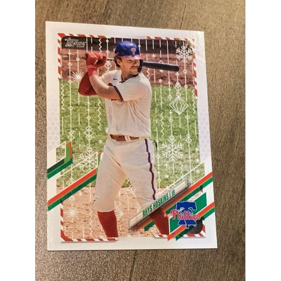 Topps 2021 Holiday Rhys Hoskins Philadelphia Phillies MLB Trading Cards