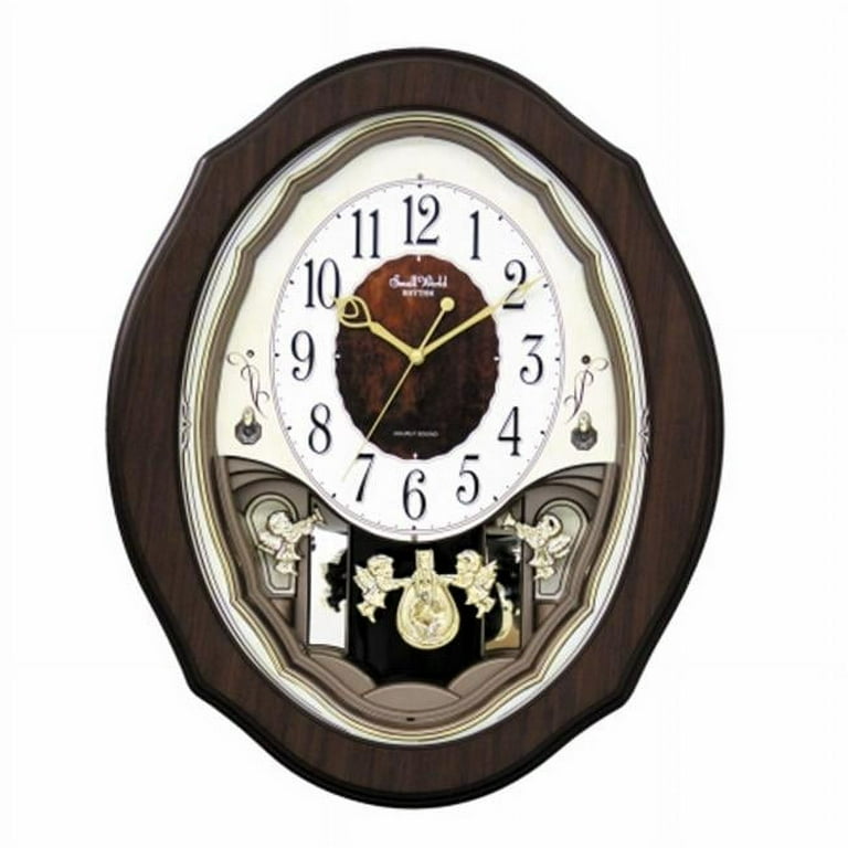 Rhythm 4MJ894WD06 Precious Angels Clock - Black - Walmart.com