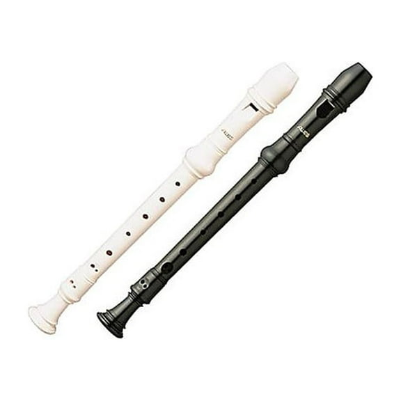 Aulos A303A 3-Piece Soprano Recorder with Baroque Fingering German A302A Ivory