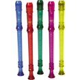 thumbnail image 1 of Canto One-Piece Translucent Soprano Recorder with Baroque Fingering Transparent Red, 1 of 2