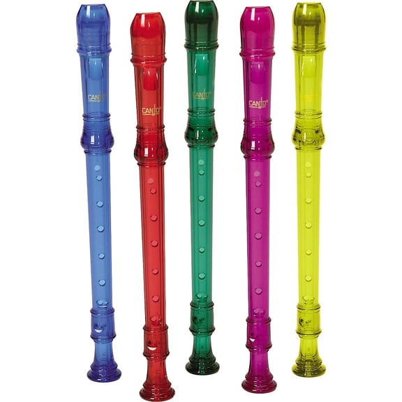One-Piece Translucent Soprano Recorder with Baroque Fingering