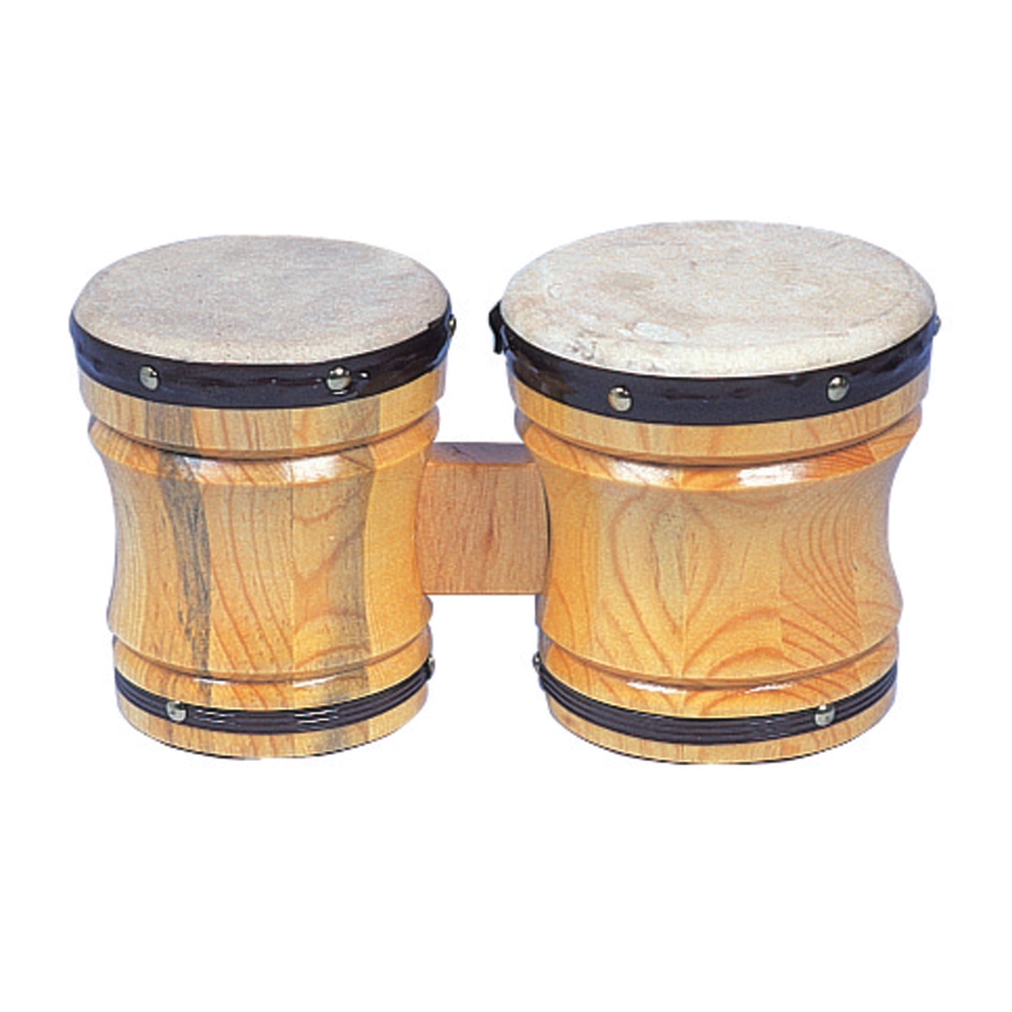 Rhythm Band Large Bongo Drum Set, Professional Quality, 6-1/4 inch.Height, 6-1/2 x 5 Inches Heads