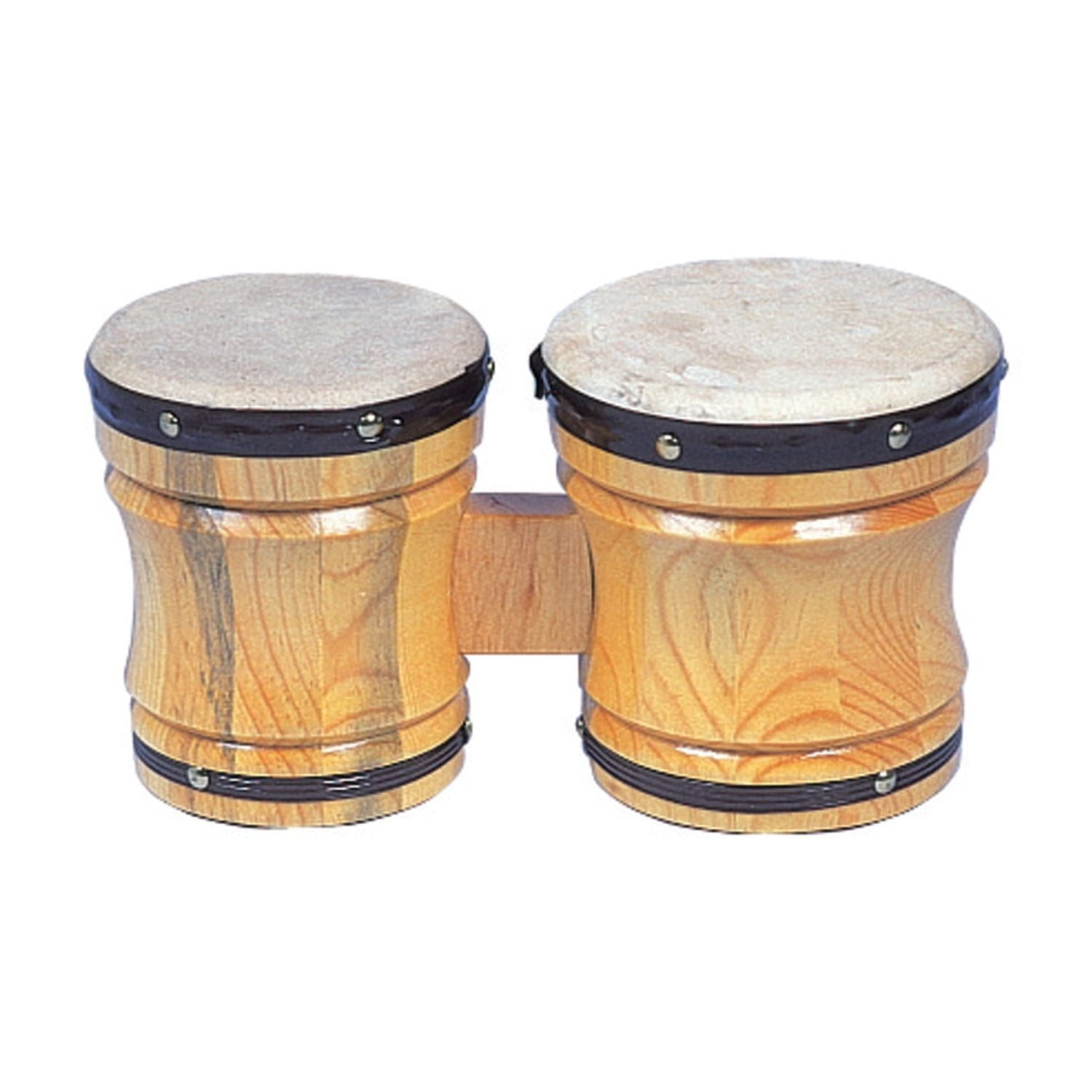 Rhythm Band Large Bongo Drum Set, Professional Quality, 6-1/4 inch.Height, 6-1/2 x 5 Inches Heads