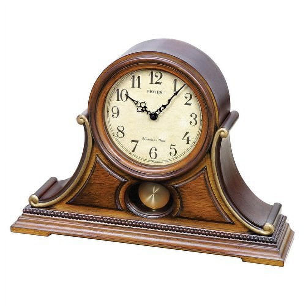 Rhythm Clocks "Tuscany II" Wooden Musical Mantel Clock