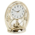 thumbnail image 1 of Rhythm Cont Mantel Clk Oval Gilt/Arabic Dial/Rotating Pend, 1 of 2