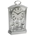 thumbnail image 1 of Rhythm Cont Mantel Clock See Thru with Handle Silver, 1 of 2