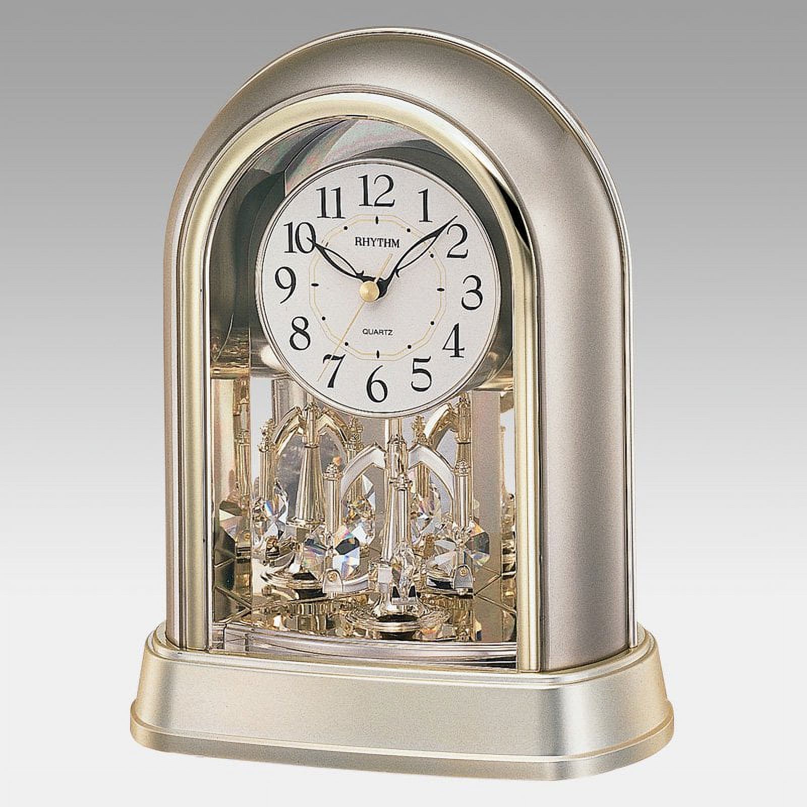 Rhythm Crystal Mantel Clock
