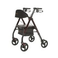 thumbnail image 1 of Rhythm Healthcare Mobility Aids Royal Deluxe Universal Aluminum 4 Wheel Rollators (Laser Red), 1 of 5