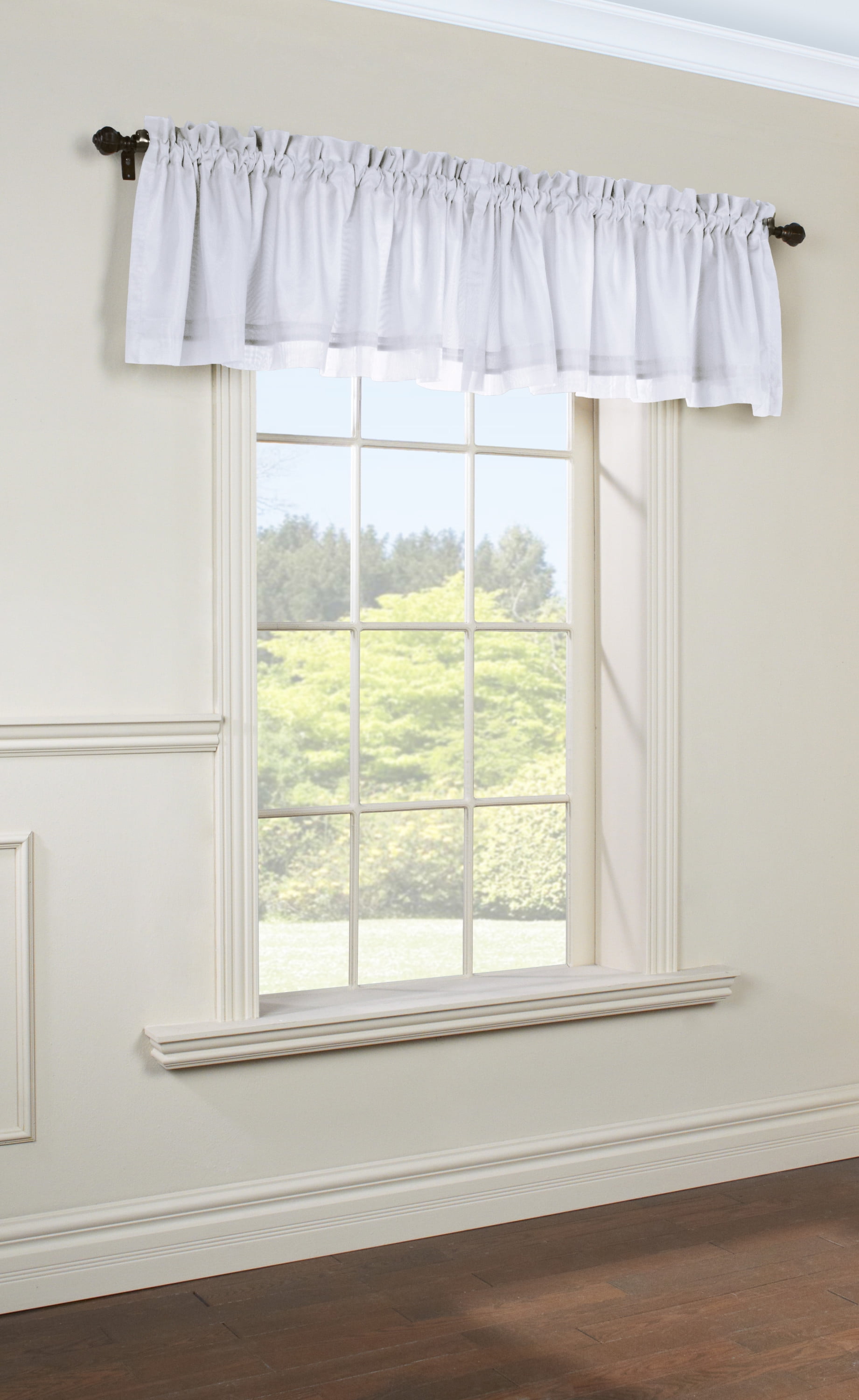 Rhythm Lined Rod Pocket Valance - 54 Width - UV Protection - Walmart.com