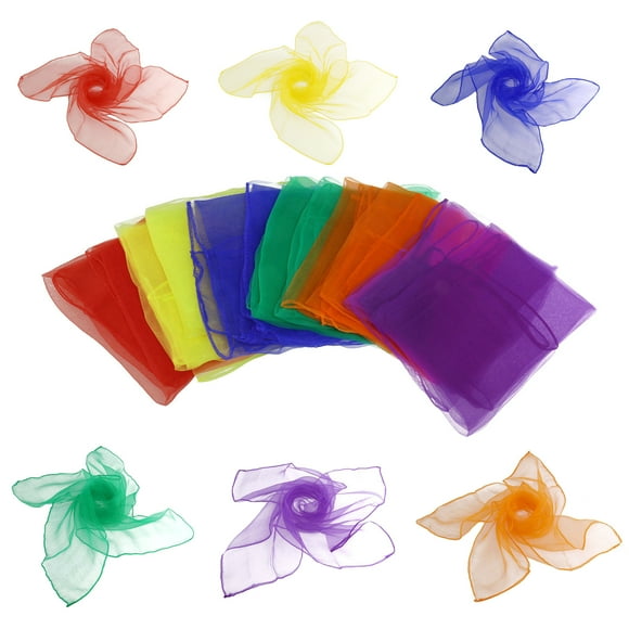 Rhythm Scarf Air Dry Scarves Gift Scarves Color Fading Scarves Square Scarf Dance Scarves Toddler