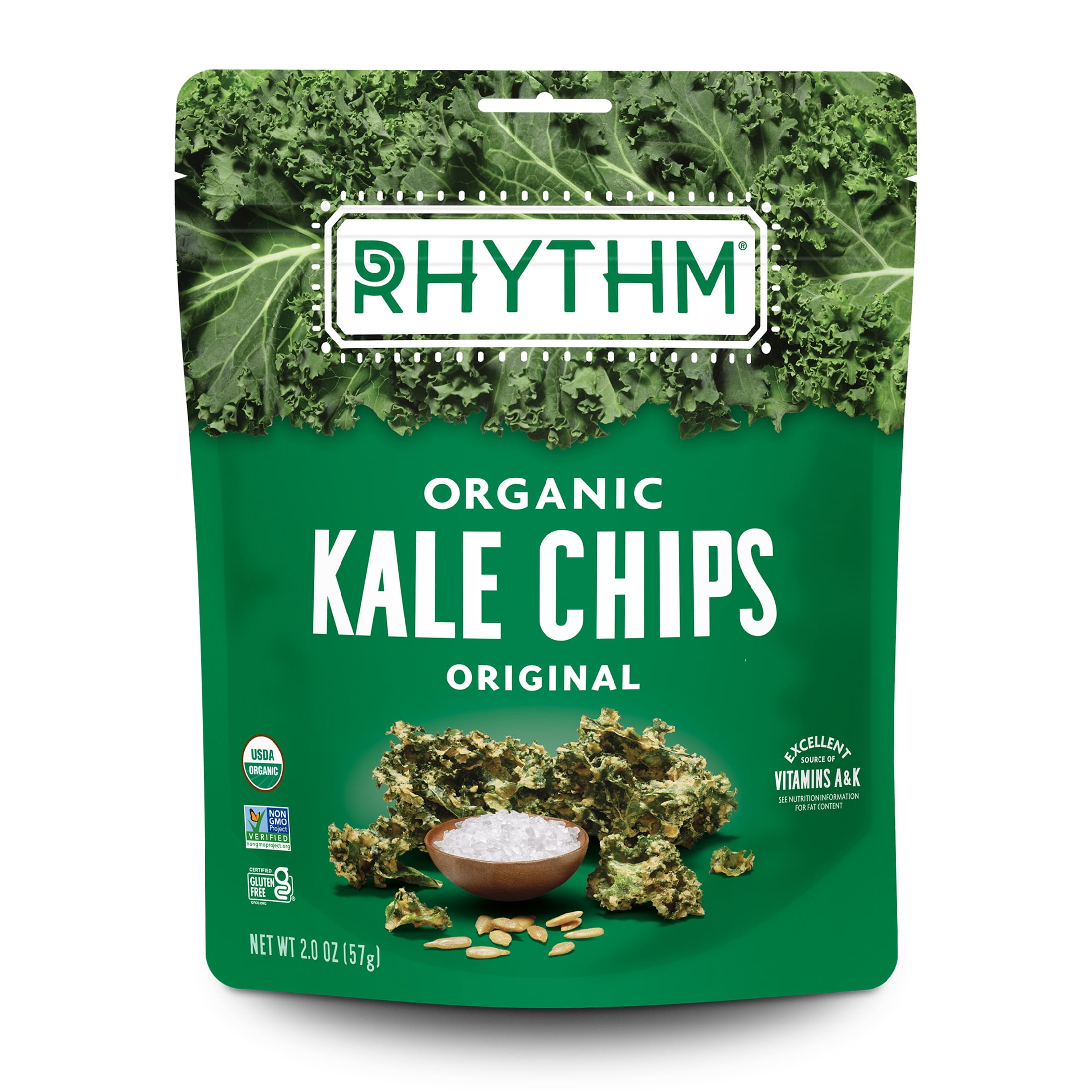 Rhythm Superfoods Kale Chips, Original, 2 Oz