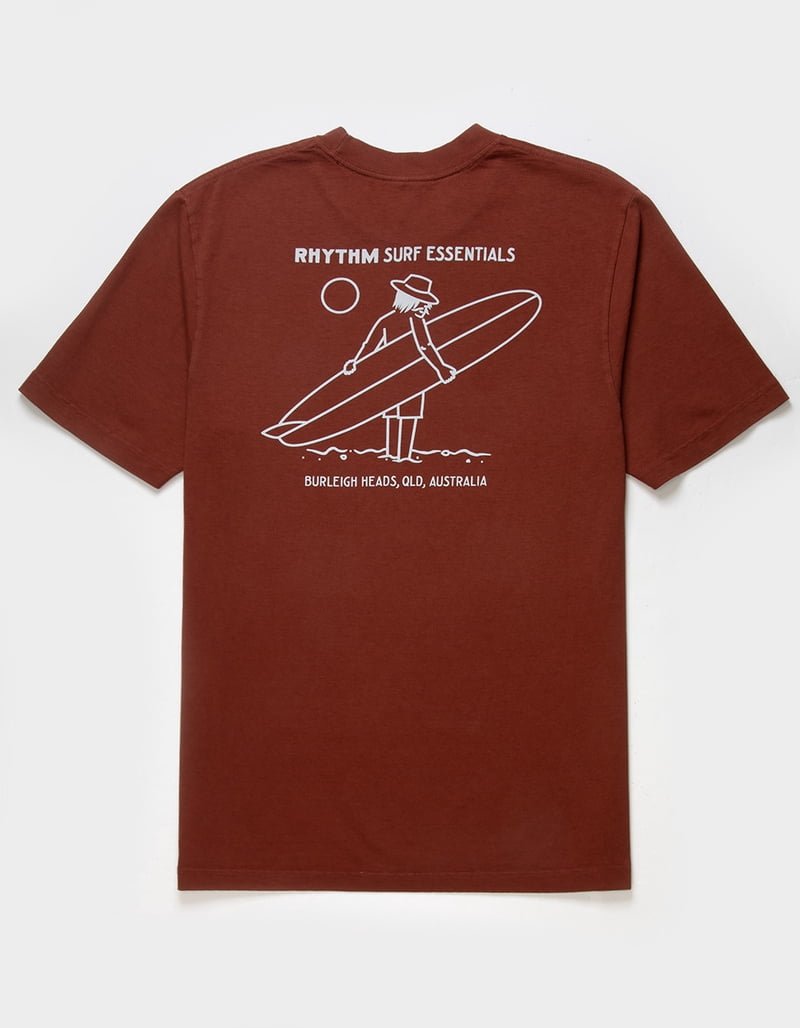 Rhythm Surf Men's T-Shirt Lull Short Sleeve Crewneck Tee (X-Large, Rust)