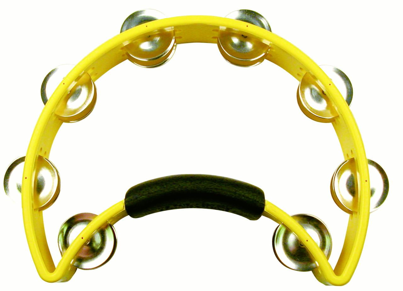 The Rhythm Tech Tambourine Black-Double Row Nickel Jingles
